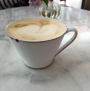 oat milk latte at Atrium in Malmo