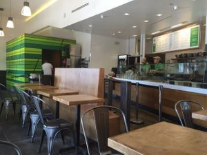 Inside at Simply Salad in Santa Monica