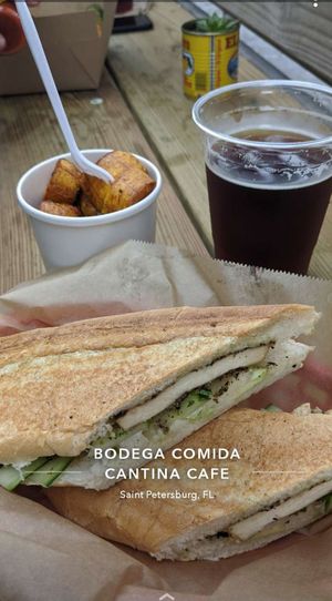 Tofu sandwhich at Bodega in St Petersburg