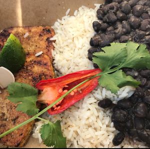 vegetarian(vegan) plate minus platanos (allergy) at Bodega in St Petersburg