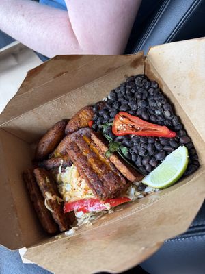 Tempeh plate  at Bodega in St Petersburg