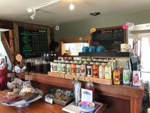 cafe counter at Veronica's Coffee House in Kenai