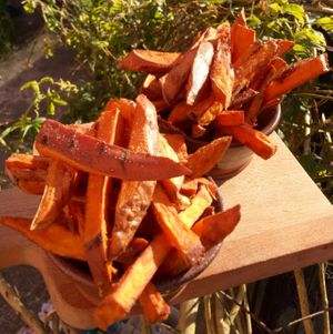 sweet potato chips at Cafe Sketch in Cheddar