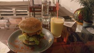 The Vig burger at The V Factor in Lanzarote