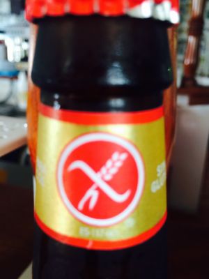 Gluten free beer  at The V Factor in Lanzarote