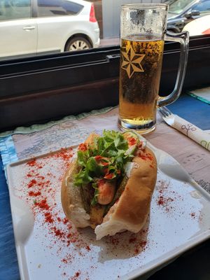 The vegan hound dog 😍 at The V Factor in Lanzarote