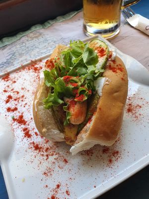 The vegan hound dog 😍 at The V Factor in Lanzarote