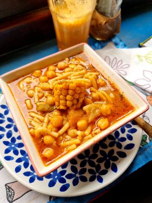 Main dish at The V Factor in Lanzarote