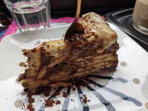 If this cake were a person, I'd marry it. So good! at The V Factor in Lanzarote