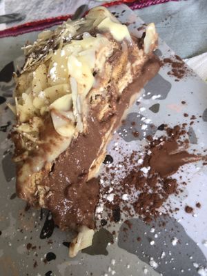 Nachtisch: Choco Tarte 😋  at The V Factor in Lanzarote