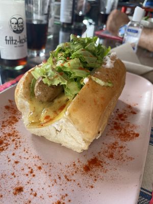 Hotdog  at The V Factor in Lanzarote