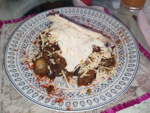 Lunch Special - Seitan Kebab at The V Factor in Lanzarote