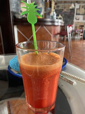 Fruit/vegetable juice  at The V Factor in Lanzarote