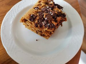 Orange-chocolate pie (eaten later at home) at The V Factor in Lanzarote