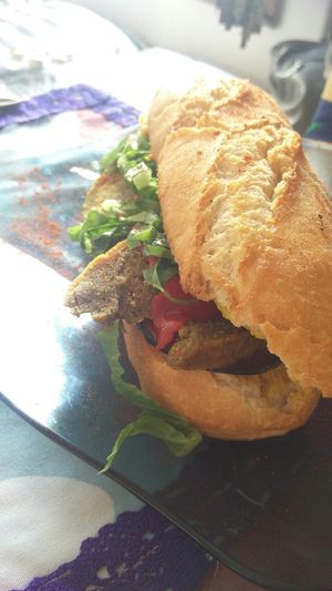 Seitan bocadillo at The V Factor in Lanzarote