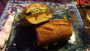 Seitan bocadillo at The V Factor in Lanzarote