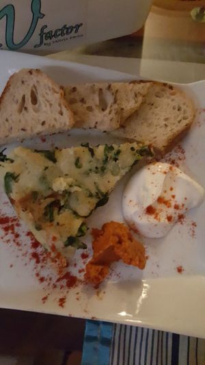 Tortilla de patatas at The V Factor in Lanzarote