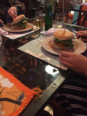 burgers at The V Factor in Lanzarote