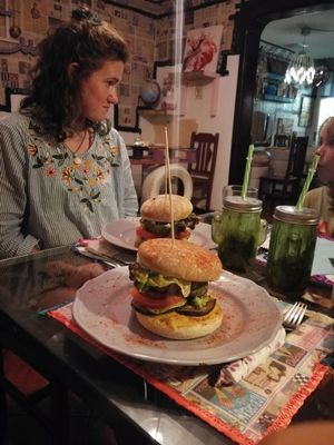 Fantastic burgers amd mojitos!! at The V Factor in Lanzarote