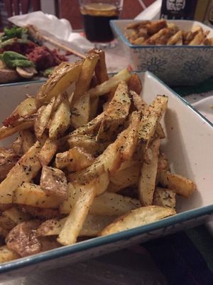 Fries at The V Factor in Lanzarote