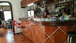 The bar at The V Factor in Lanzarote