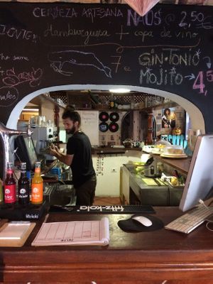 Aground view from the kitchen at The V Factor in Lanzarote