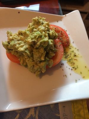 Superb guacamole  at The V Factor in Lanzarote