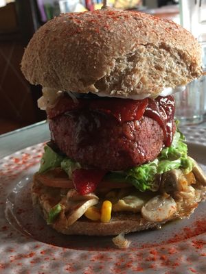 Vig Burger  at The V Factor in Lanzarote