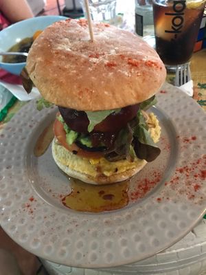 Vig Burger at The V Factor in Lanzarote