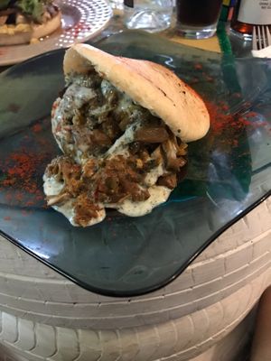 Menu - Kebab with tzaziky at The V Factor in Lanzarote