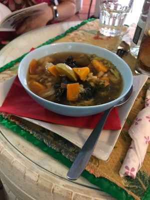 Miso Soup with Veggie at The V Factor in Lanzarote