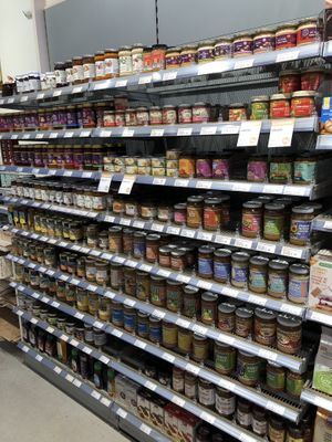 A lot of vegan spread options   at Madal Bal in The Hague