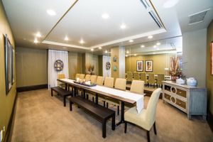 VIP and event party room at Herban Fix Vegan Kitchen in Atlanta