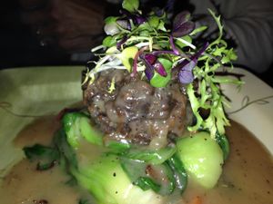 mushroom steak at Herban Fix Vegan Kitchen in Atlanta