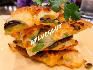 Scallion pancake   at Herban Fix Vegan Kitchen in Atlanta