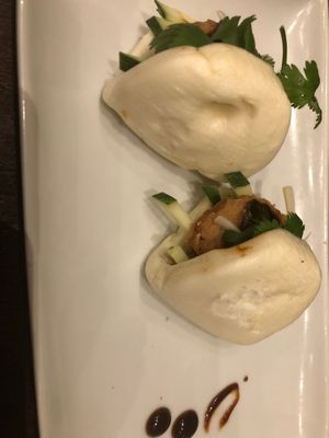 The duck buns are a must. They’re small and pricey but worth it. at Herban Fix Vegan Kitchen in Atlanta