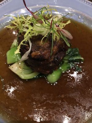 Mushroom ";steak";. amazing at Herban Fix Vegan Kitchen in Atlanta