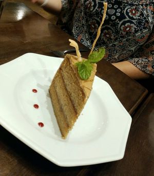 Caramel Cake at Herban Fix Vegan Kitchen in Atlanta