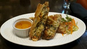 Spring Rolls at Herban Fix Vegan Kitchen in Atlanta