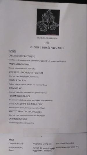   at Herban Fix Vegan Kitchen in Atlanta