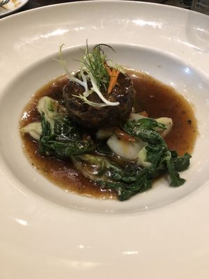 Pom Pom steak  at Herban Fix Vegan Kitchen in Atlanta