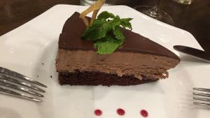 AMAZING chocolate mousse. must get  at Herban Fix Vegan Kitchen in Atlanta