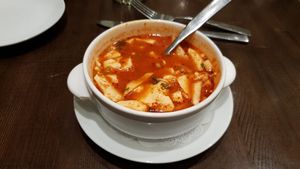 Spicy Tofu Soup at Herban Fix Vegan Kitchen in Atlanta