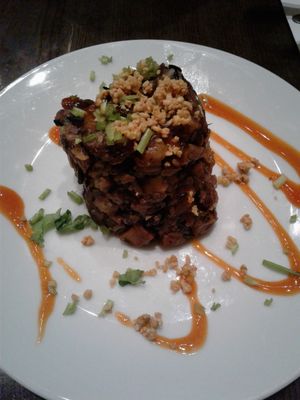 Glutinous rice at Herban Fix Vegan Kitchen in Atlanta