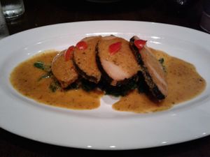 Soy fish at Herban Fix Vegan Kitchen in Atlanta