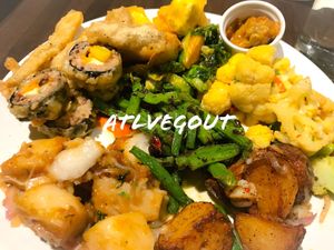 Easter buffet  at Herban Fix Vegan Kitchen in Atlanta