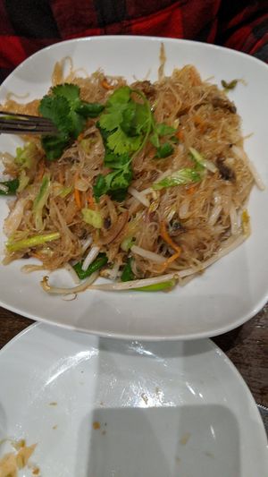 Pad thai at Herban Fix Vegan Kitchen in Atlanta