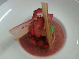 'La Belle Rouge' - A vegan gf dessert at La Table des Roy in Nantes