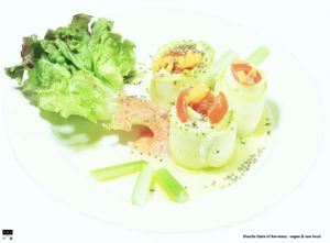 Shaolin State of Harmony - vegan & raw food 
SECOND DISH: 'SMALL WAVES' at Shaolin State of Harmony in Milan