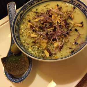apple/cauliflower soup  at Shaolin State of Harmony in Milan